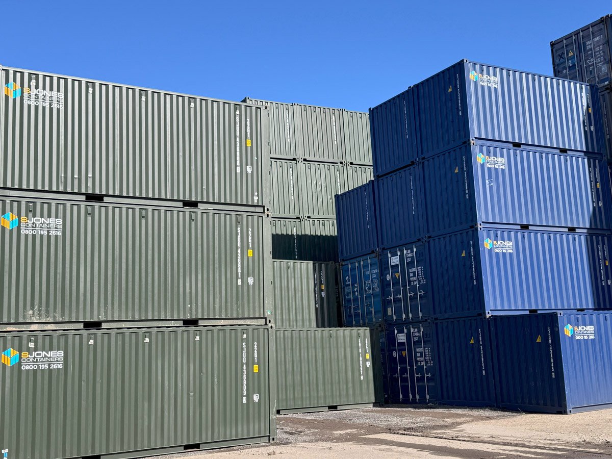 stack of storage containers