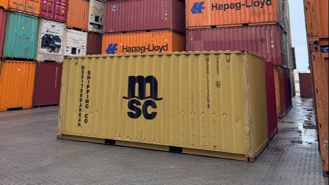 stack of storage containers